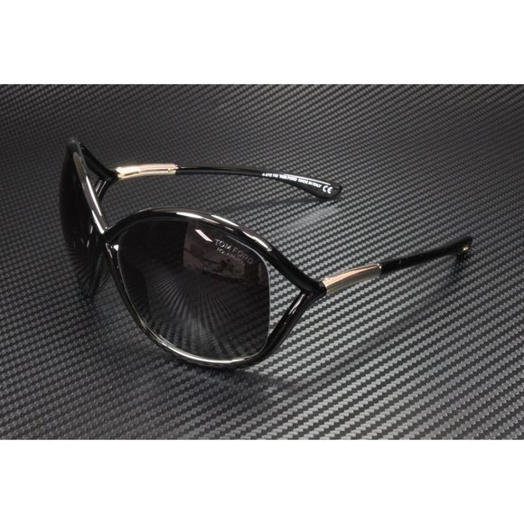 NEW! Tom Ford Black Polarized 64mm Women Sunglasses - Picture 1 of 5